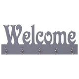 Wieszak ścienny Vidaxx Welcome 74x29,5 cm szary