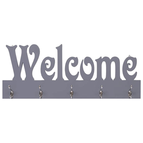 Wieszak ścienny Vidaxx Welcome 74x29,5 cm szary