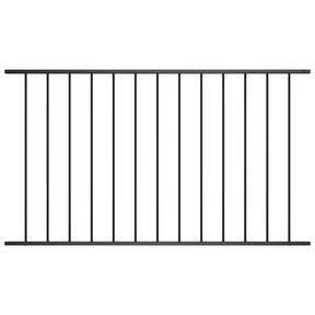 Vidaxl Fence Panel Stael proszkowy 1,7x0,75 m czarny