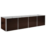 Vidaxl Sadzarka wstawiona 320x80x77 cm ocynkowana stalowa brąz