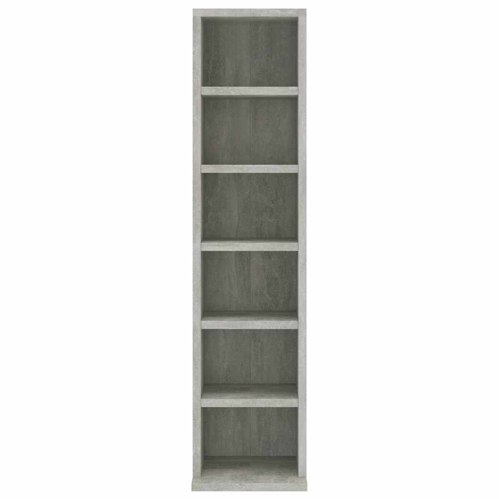 Vidaxl cd-kast 21x20x88 cm bewerkt hout betongrijs