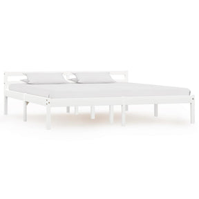 Vidaxl bedframe massief grenenhout wit 180x200 cm