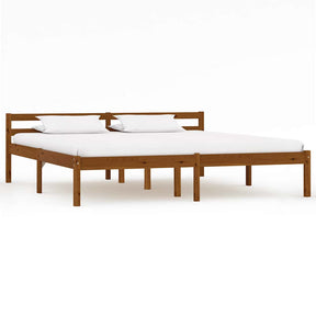 Vidaxl bedframe massief grenenhout honingbruin 180x200 cm