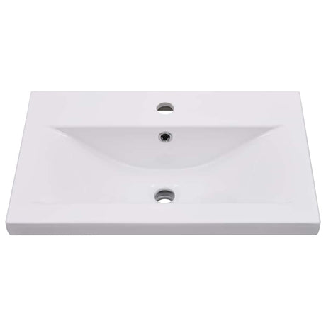 Vidaxl Zbudowany -w myjni Tabela 61x39.5x18,5 cm ceramiczna biała