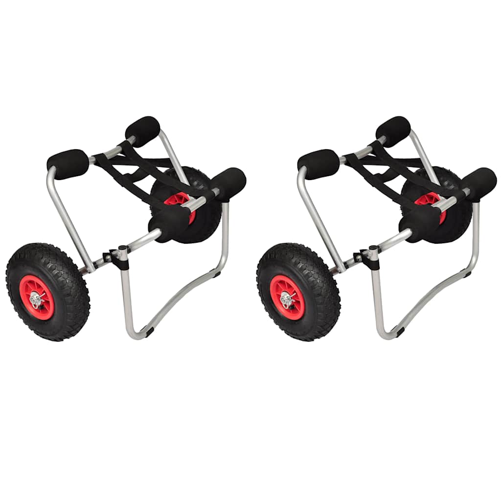 Wózki kajakowe VidaXL 2 szt. aluminium