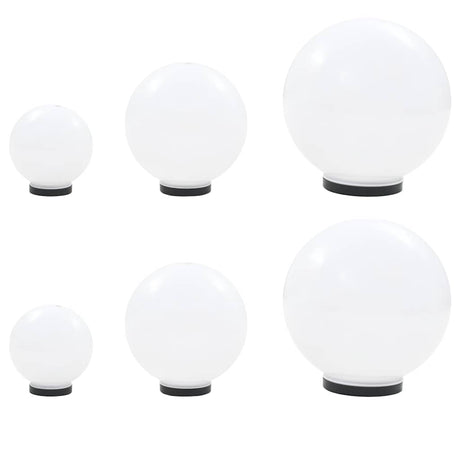 Zestaw 6 żarówek LED Vidaxx okrągłych 20 30 40 cm PMMA