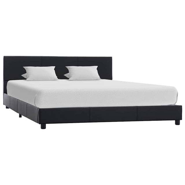 Vidaxl bedframe kunstleer zwart 120x200 cm