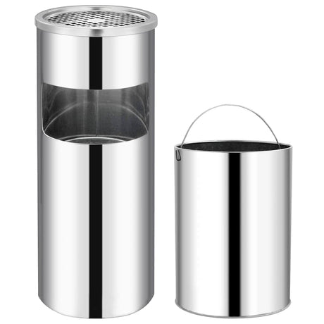 Vidaxl Ashtray Trash Hotel 30 L Stal nierdzewna