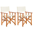 Vidaxl regisseursstoelen 2 st massief acaciahout