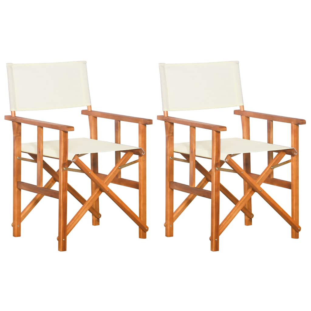 Vidaxl regisseursstoelen 2 st massief acaciahout