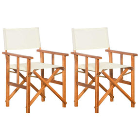 Vidaxl regisseursstoelen 2 st massief acaciahout
