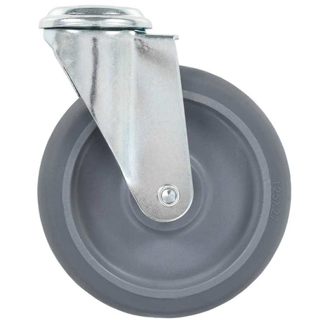 Vidaxl 12 st zwenkwielen met boutgaten 125 mm