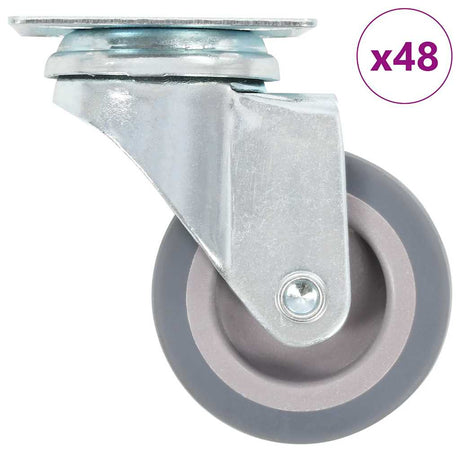Vidaxxl 48 szt. kół skrętnych 50 mm