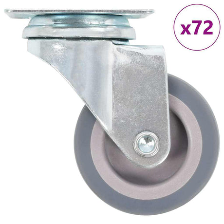 VidaXL 72 szt. Kółka 50 mm