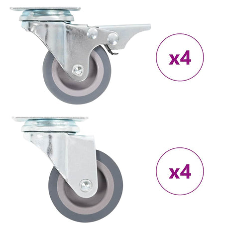 Vidaxxl 8 szt. kół skrętnych 50 mm