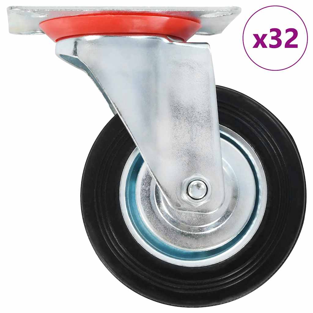 VidaXL 32 szt. kół skrętnych 100 mm