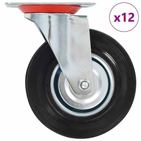 VidaXL 12 szt. Kółka 125 mm