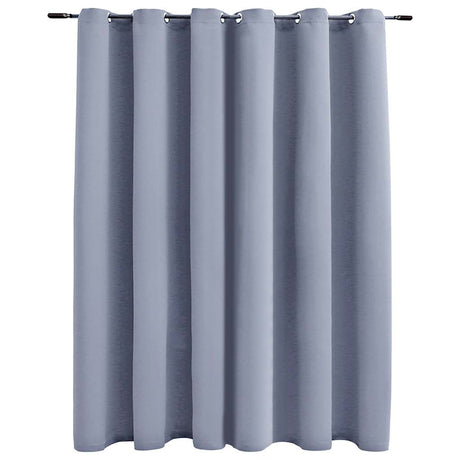 Zaciemnienie zasłony vidaxl z metalowymi pierścieniami 290x245 cm szarości