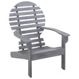 Vidaxl stoel adirondack massief acaciahout grijs