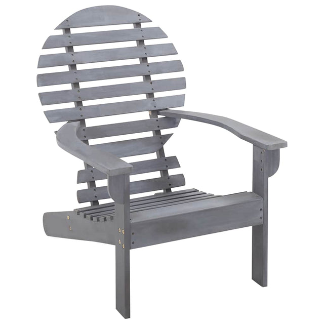 Vidaxl stoel adirondack massief acaciahout grijs