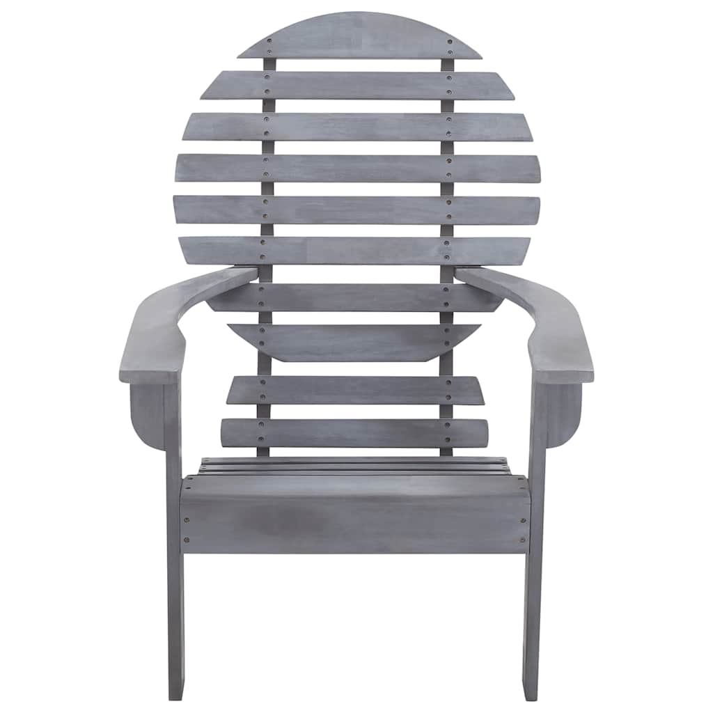 Vidaxl stoel adirondack massief acaciahout grijs
