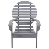 Vidaxl stoel adirondack massief acaciahout grijs