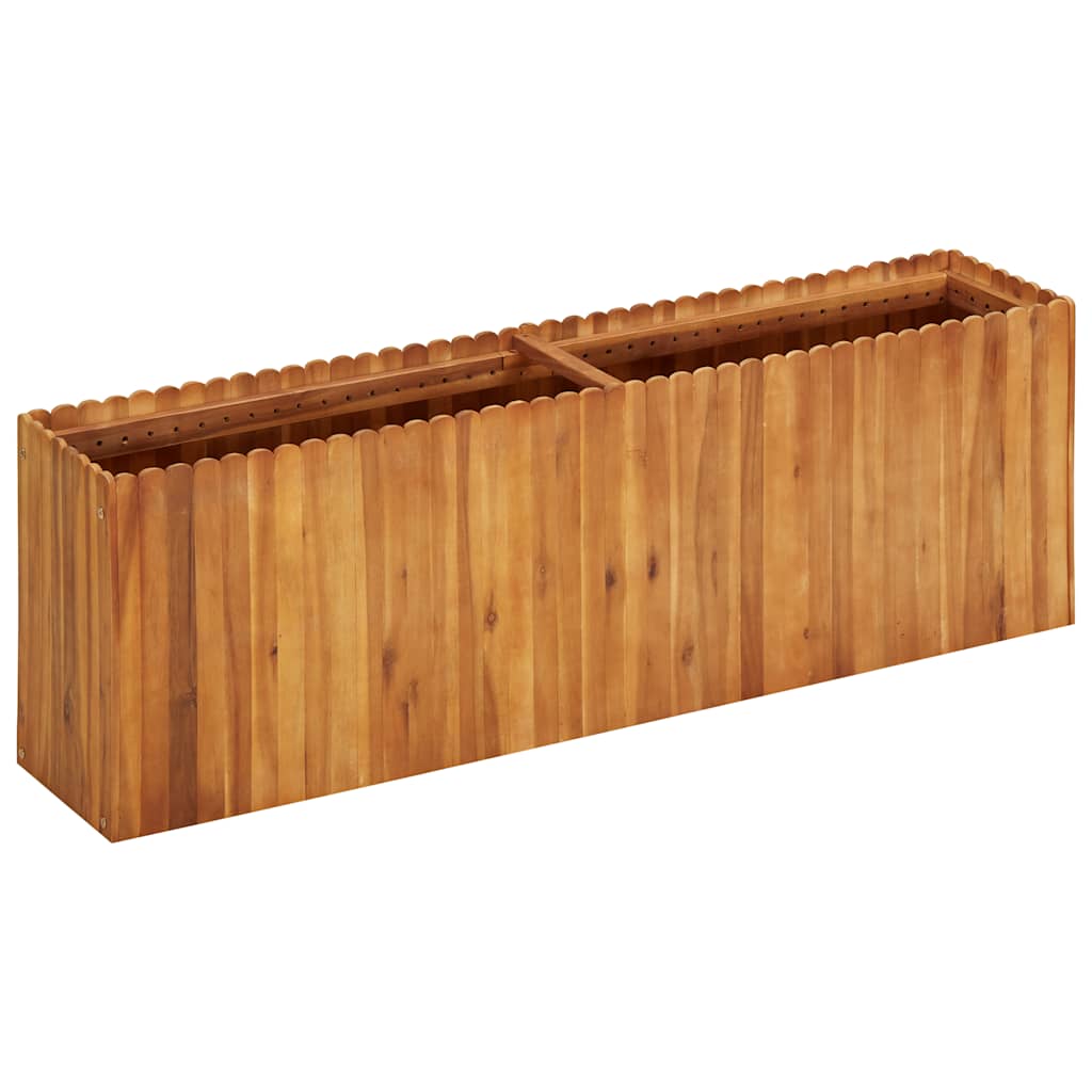 Podwyższona donica Vidaxx 150x30x50 cm z litego drewna akacjowego