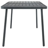 Vidaxl tuintafel 180x83x72 cm staal donkergrijs