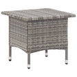 Vidaxl theetafel 50x50x47 cm poly rattan grijs