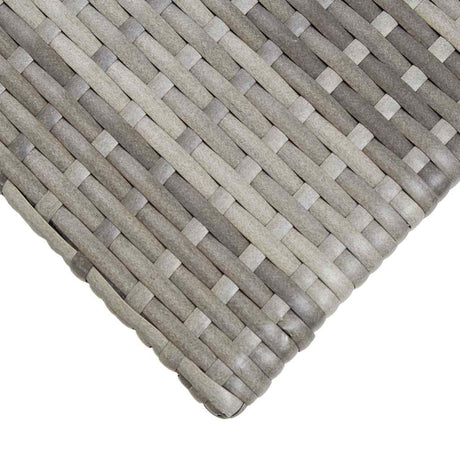 Vidaxl theetafel 50x50x47 cm poly rattan grijs