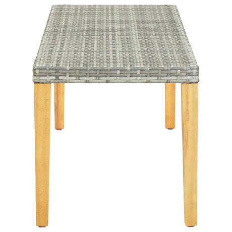 Vidaxl tuinbank 80 cm poly rattan grijs