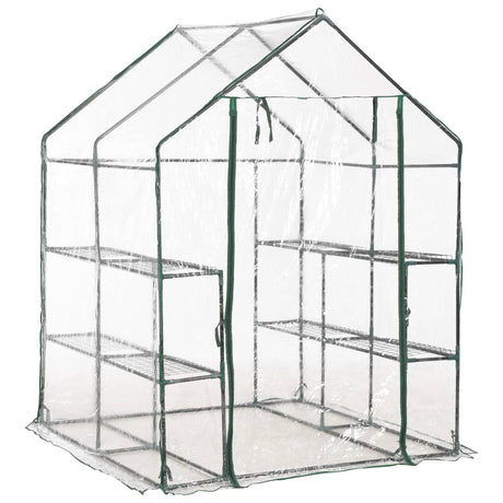 Vidaxl tuinkas z 8 półkami 143x143x195 cm