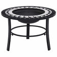 Vidaxl Fire Bowl mozaika 68 cm ceramiczna czarno -biała