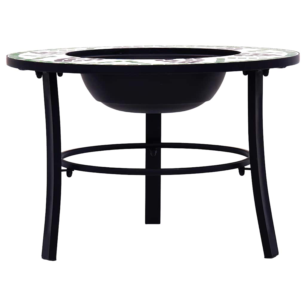 Vidaxl Fire Bowl Mosaic 68 cm ceramiczny zielony