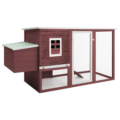 Vidaxl kurczak z nocnym loft drewniany brąz