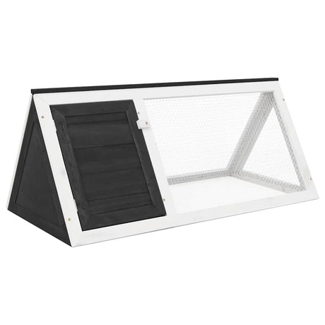 Vidaxl Rabbit Loft Wood Grey