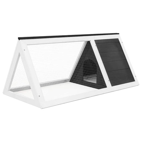 Vidaxl Rabbit Loft Wood Grey