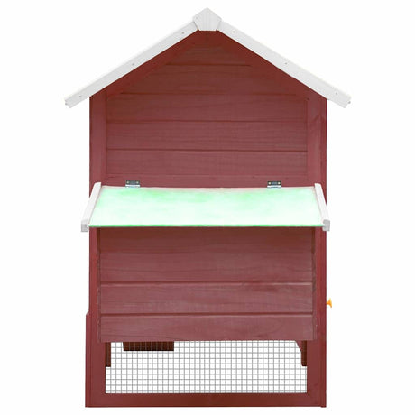 Vidaxl kurczak Coop 170x81x110 cm stałą sosną i mokę sosny