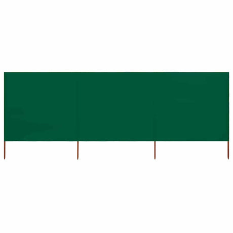 Vidaxl Sandshield 3 panele 400x80 cm tkanin zielony