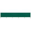 Vidaxl Sandshield 5 paneli 600x80 cm tkanin zielony