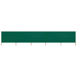 Vidaxl Sandshield 5 paneli 600x80 cm tkanin zielony