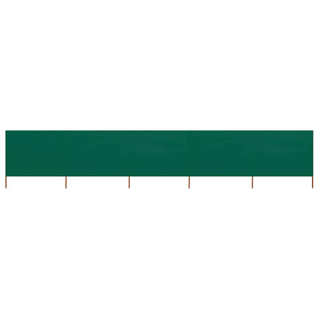 Vidaxl Sandshield 5 paneli 600x80 cm tkanin zielony