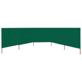Vidaxl Sandshield 5 paneli 600x80 cm tkanin zielony