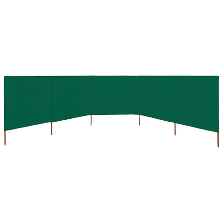 Vidaxl Sandshield 5 paneli 600x80 cm tkanin zielony