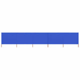 Vidaxl Sandshield 5 paneli 600x80 cm tkanina Azure Blue