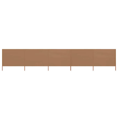 Vidaxl Sandshield 5 paneli 600x120 cm tkanina taupe