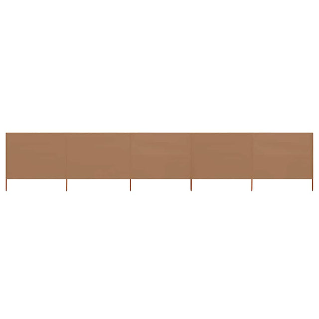 Vidaxl Sandshield 5 paneli 600x120 cm tkanina taupe