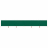 Vidaxl Sandshield 6 paneli 800x120 cm tkanin zielony