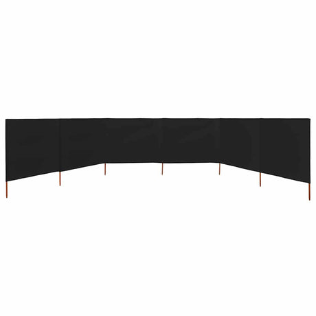 Wiatrówka Vidaxx 6 paneli 800x120 cm, tkanina czarna