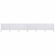 VIDAXL SHERSHIELD 6 PANELE 800X160 CM Tkaninowy piasek biały